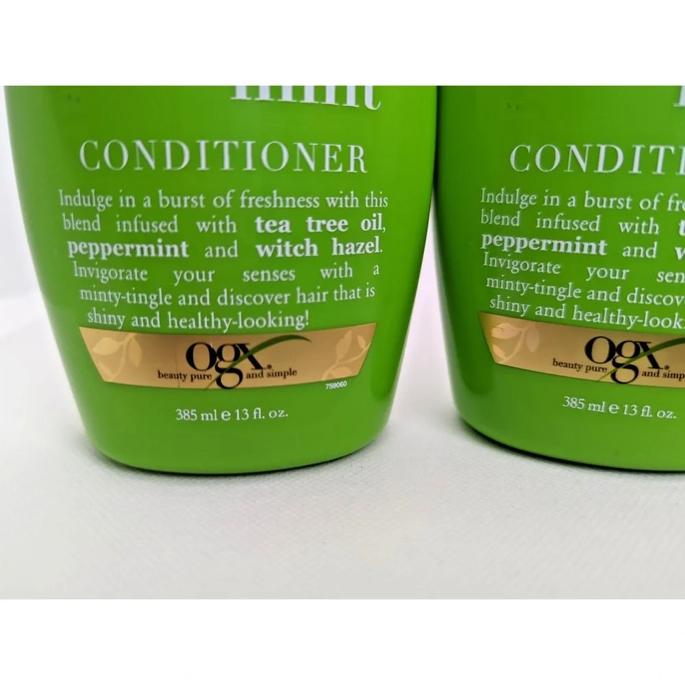 OGX Extra Strength Refreshing Scalp+ Conditioner, Teatree Mint, 13 Oz ( 2-Pack )